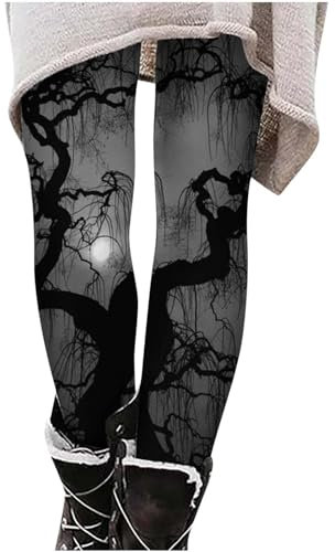 liangp Halloween Kostüm Damen Sport Leggings Damen Sport Leggings Damen, Boom Booty Leggings,Sporthose Scrunch Butt Sportleggings Workout Alltag Leggins Leggins (Black, S)