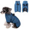 Savlot Warme Hundemäntel mit Geschirr wasserdichte Hundejacke für kleine, mittelgroße und große Hunde Fleecegefütterter Winterschneeanzug für Hunde Mantel Winterjacke mit hohem Kragen Weste Kleidung