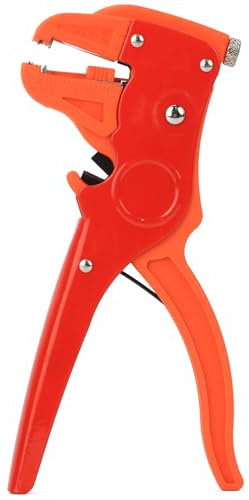 QWORK® Pelacables, 2 en 1 alicates pelacables para cables 0,2-6,0 mm², para reparaciones eléctricas y de automoción