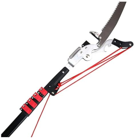 Profession Telescopic Tree Pruner, Tree Lopper Telescopic with Pull Cord,Tree Loppers Pruners & Saw Extendable Bypass Garden Tools Lopper (Color : 18ft/5.4m)