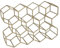 DIVCHI Wine Rack 11 Bottle Holder No Need Assembly Modern Metal Wire Wine Storage for Countertop Table Top Coffee Bar & Kitchen | Champagne Racks | Beer Stand (Gold)