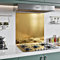 BELOFAY 1mm Thick Stainless Steel Splashback for Kitchen With Golden Brushed Finish, Hob Splashback For Cookers 600x900mm with Adhesive/Glue included