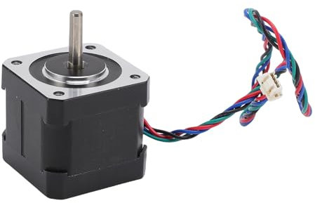 Greensen 3D -Drucker NEMA17 0,9 Grad Stepper -Motor mit Verlängertem Kabel für X Achsen Austausch, Haltbares Legierungsstahlmaterial für 3D Drucker, 40 mm Größe für Roboteranwendungen