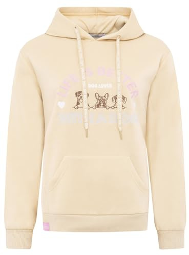 Zwillingsherz Damen Hoodie mit Kapuze – Kuscheliger Oversize Kapuzenpullover – Weicher Sweatshirt Pullover für Frauen Aufdruck – Stylischer Look für Frühling, Herbst & Winter – Loungewear Mode