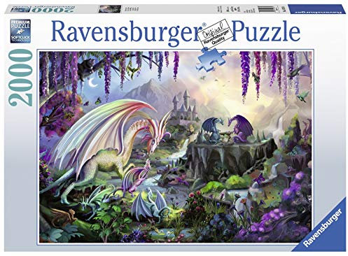 Ravensburger 16707 Valle del Dragón Drache Puzzle mit 2000 Teilen, bunt, 38.75 x 29.5