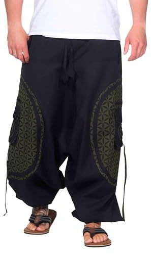 Kunst und Magie Trendige Haremshose Bunte Muster Goa Hippie Hose