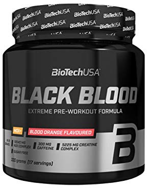 3 x Biotech USA Black Blood NOX+, 330g Dose , Blutorange (3er Pack)