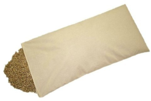 Ekologisk dinkelkudde med dragkedja – dinkelhuvudkudde, dinkelklappskudde, dinkelspreukudde med ekologisk dinkelspreu, fylld med olika mått (50 x 70 cm)