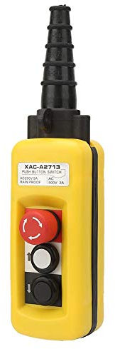 Hängetaster 2 Tasten, Not-Aus Auf/Ab Kransteuerung Steuerflasche, Heben Anhänger Controller