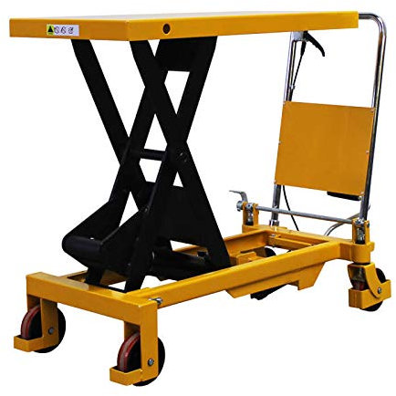 Fahrbarer Hubtisch 1.000 kg, 1.000 mm Hubhöhe, 1.000 x 510 mm Plattform
