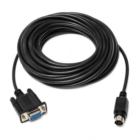 Wirenest 50ft VISCA PTZ Camera Control Cable for Sony EVI/BRC/SRG Series RS232 8 Pin Mini DIN to DB9F Serial
