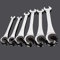 Clé à cliquet à double extrémité ouverte, 17 mm, clé à cliquet évasée polie miroir, ensemble de clés à cliquet à tête fixe en acier au chrome vanadium