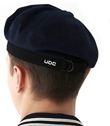 UNDERCONTROL Französischer Künstler, lässig, Verstellbarer Riemen, Militär-Baumwolle, klassischer Maler, Größenanpassung, Baskenmütze, Unisex (DE/NL/SE/PL, Alphanumerisch, M, L, Navy)