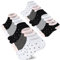 Mowenti Sneaker Socken 39-42 Damen Kurze Baumwollsocken Sportsocken 10 paar Streifen Punkten-8204
