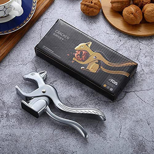 Tixiyu Schiaccianoci a forma di scoiattolo, pinza in noce a forma di scoiattolo, strumento per schiaccianoci per noci, schiaccianoci con manico antiscivolo per noci nocciole nocciole mandorle Pecan