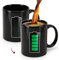 MUGKISS Lustige Tasse mit Farbwechsel, 325 ml, Keramik, beheizte Kaffeetasse mit neuartigem Akku-Ladedesign, coole Tassen für Männer, Neujahrs-Weihnachtsgeschenkidee für Familie, Freunde und Partner.
