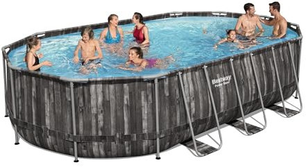 Antonio Capaldo SpA Piscina Fuori Terra Telaio Ovale 20241 litri Pompa Filtro - 5611R