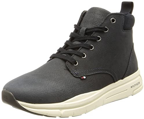 Tommy Hilfiger Stivali Bassi Uomo Stivali Invernali, Blu (Desert Sky), 46 EU