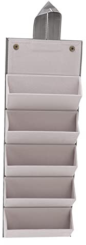 TOPINCN Mehrere Sonnenbrillen-Organizer-Etui-Halter für Reisen Leder-Brillenetui Hartschalen-Hängewand-Brillen-Aufbewahrungsständer(Grau)