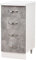 Shally Dogan Base Cajonera para Cocina, Mueble con 4 cajones de Madera, Color Gris, hormigón, M