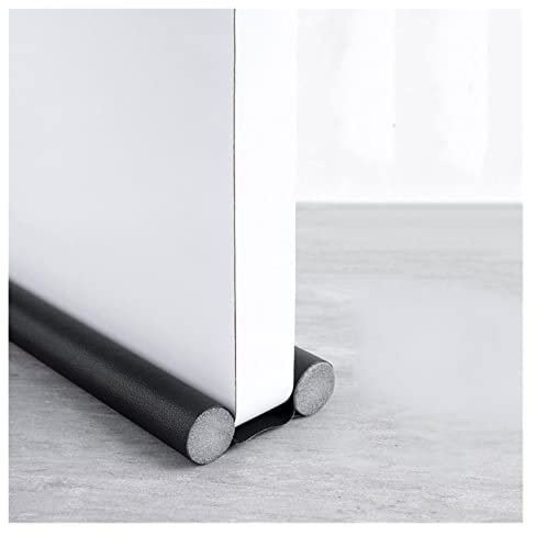 Door Jam Length 94cm/37” (Color : PU Black, Size : 1 pcs)