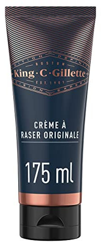 King C. Gillette Original Rasiercreme, 175 ml, für eine professionelle Rasur