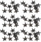200 Stück Stern Nieten, 10mm Sternklauennägel Lederhandwerk Metall Punk Nieten für DIY Taschen Hüte Kleidung Dekoration(Schwarz)