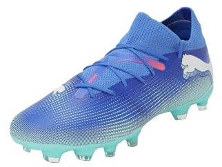 PUMA Damen Future 7 Match FG/AG WN's Soccer Shoe, Bluemazing White-Electric Peppermint, 36 EU