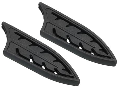 PATIKIL Knife Sheaths for Kitchen Knife for 3 Ceramic Knife, 2 Pcs Knife Edge Guard, Knife Sheath Covers Sleeves, Feather Ceramic Knife Set, Black, 3.2x 1