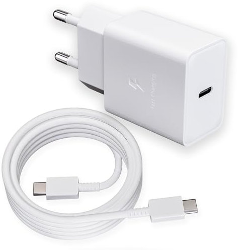 Cargador 15W USB C Carga Rápida para Samsung Galaxy S23,S22,S21,S20 Ultra,Note8,S10e,S10,S9,S8,A54,A53,A50,A34,A33,A14,A13,M54,M13,Z Flip 3,Z Fold3 5G,Note8/9, Fast Charger con 2 m Línea de Carga