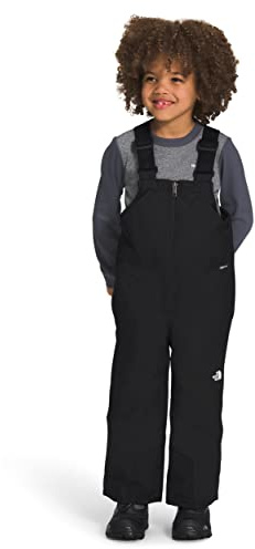 The North Face Kids' Freedom Snow Suit | Waterproof & Insulated Ski Suit, Ankle Gaiters, Zippered Hand Pockets, Hidden Pass Pocket on Sleeve, TNF Black, 6