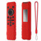 Silicone Remote Cover for Samsung BN59-01432A 2023 TM 2360E Samsung Smart TV Remote Samsung Solar Panel Remote Case Cover with Lanyard (Red)