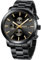 CRRJU Uhr Herren Chronographen Männer Uhren EdelstahlBand Mesh Wasserdicht Armbanduhr Business Schwarz Stoppuhr mit Datum Analog Quarzuhren (Schwarz Gold)