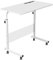 SogesPower Höhenverstellbarer Laptop-Tisch mit Rollen, Beistelltisch für Sofa oder Bett, Mobiler Rolltisch mit integriertem Tablet-/Handyhalter, Vielseitiger Betttisch für Zuhause 80 x 40 cm