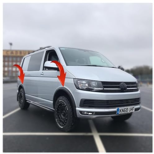 Radlaufschutz Radlaufleisten kompatibel mit VW Transporter T6 2015 bis 2019 8 Tlg mit ABE T†V