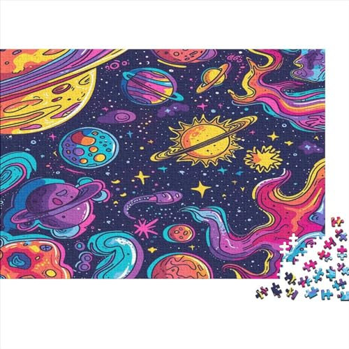 Cool Gradient 500 Teile Puzzle Puzzle-Geschenk Geschicklichkeitsspiel Psychedelic Color Art Für Erwachsenen Ab 14 Jahren Impossible Puzzle 500pcs (52x38cm)