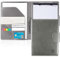 Agoer Pochette Porte-Bloc A4 en Cuir,Trieur Organiseur Portfolio Planchettes avec Fermeture Magnétique,A4 Papier et Stylo,Dossier de Conférence A4 avec Multi-poches pour Bureau Agenda Cadeau-Gris