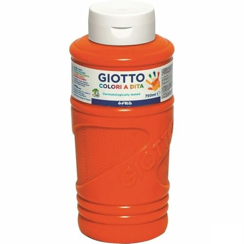 Giotto Pintura de Dedos Naranja 750 ml (6 Unidades)