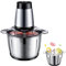 Shurzzesj Tritacarne elettrico, tritacarne in acciaio inossidabile | tritacarne domestico in acciaio inossidabile - Tritatutto per verdure da cucina robusto per carote, cavoli, cibuli,