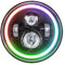 SUPER FOREST 7-Zoll-LED-Scheinwerfer rund, LED-Halo-Scheinwerfer, Hallo/Abblendlicht, DRL, bernsteinfarbener Blinker, LED-Scheinwerfer, Ersatz für die Modifikation von Motorrädern und Jeepto