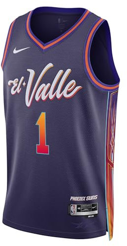 Nike Herren NBA City Edition Swingman Jersey Basketball Trikot Farbe: Suns/Booker/Lila (537); Größe: XL