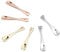 Gjinxi 4PCs Facial Massage Spatula, Mini Reusable Skincare Spoons, Face Mask Cosmetics Spatula, Tiny Beauty Metal Spoons Set Applicator Tool, Eye Cream Lotion Makeup Moisturizers Accessories