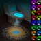 HOTUT Lampe LED pour Toilette, 16 Couleur Lumière des Toilettes À L'intérieur des Toilettes avec Détecteur de Mouvement, Étanche et Rechargeable, Lampe avec Projection pour Salle de Bain et Toilettes