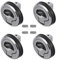 ACESOME 4PCS Push Button Locks Caravan Door Lock, Zinc Alloy Caravan Door Catch Campervan, Keyless Cabinet Door Catch Lock, Push Button Lock for Cabinet Boat Horsebox Camper Van RV