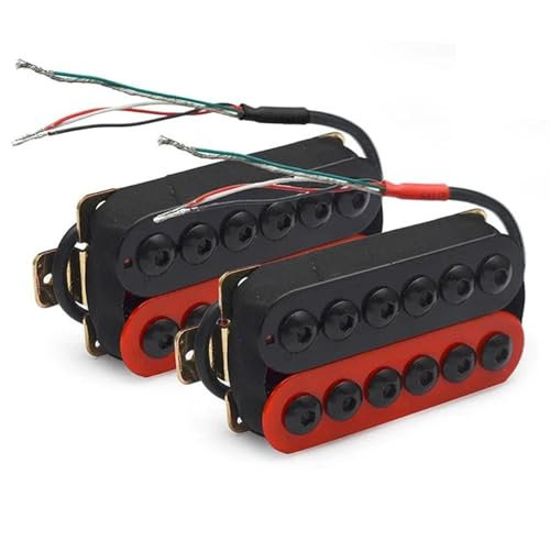 Micro Pour Guitare Electrique Micro À Double Bobinage Pour Guitare Électrique Micro À Double Bloc Micro À 4 Fils Jaune Et Noir Pour Guitare Électrique(Set B)