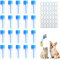 FIHODONE 20 PCS Urine Sample Bottles with 36 Labelings, Stool Containers Sample with Spoon 20ml, Sample Bottles for Urine Test for Laboratory Use, Urine Sample Bottles with Screw Top Stool Sample Pot