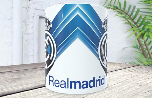 La Huella Taza personalizada Real Madrid. Para todos los fanáticos hinchas merengues, el club más grande de España y del mundo entero.