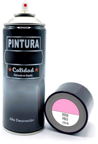 AC - Bote de Pintura en Spray - Fabricado en España - Ideal para cualquier superficie, Madera, Metal, Cartón, Piedra o Cerámica - Capacidad de 200 ML - Color Rosa Palo