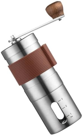 PRETYZOOM Manuelle Mühle Tragbar Edelstahl Bohnen Handkaffee Für Einzelportionen