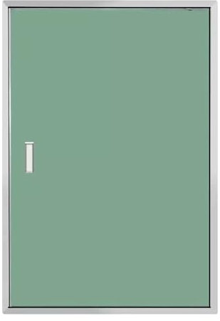 Brandschutz-Zugangstür, flächenbündige Abdeckung for Außengeräte, Schachtverkleidung | Wasserdichte Wandtür aus Aluminiumlegierungs-Gipskartonplatten(Left,400x600mm)